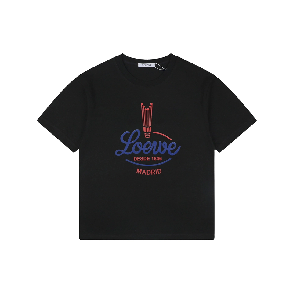 Loewe Feather Crown Logo T-Shirt Front view