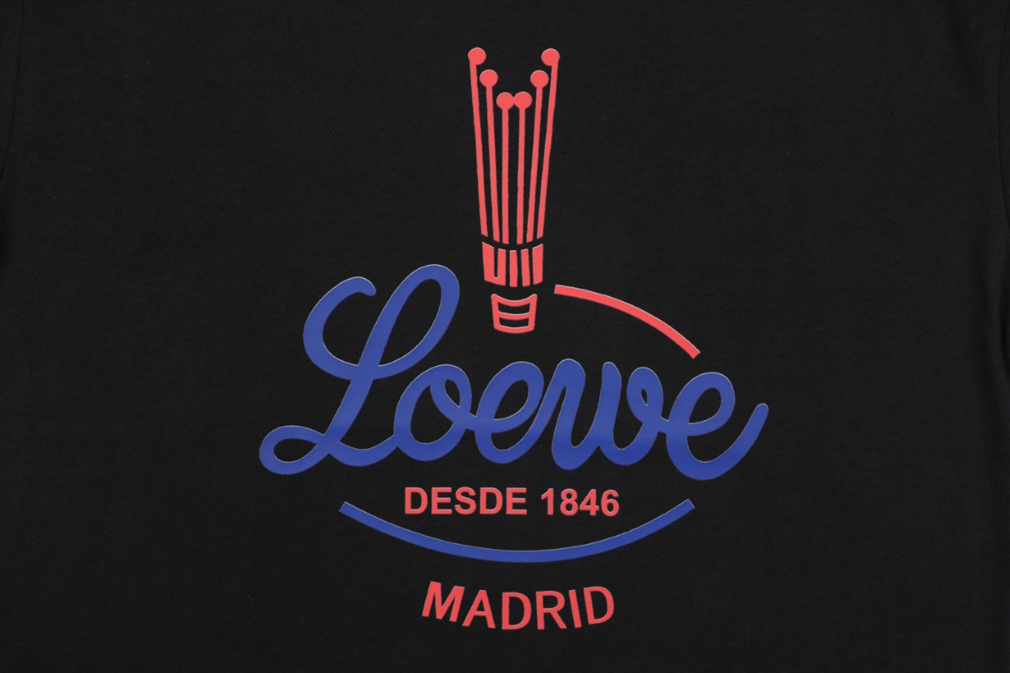 Loewe Feather Crown Logo T-Shirt Front Print