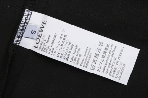 Loewe Multicolor Embroidered Anagram T-Shirt Black Wash label