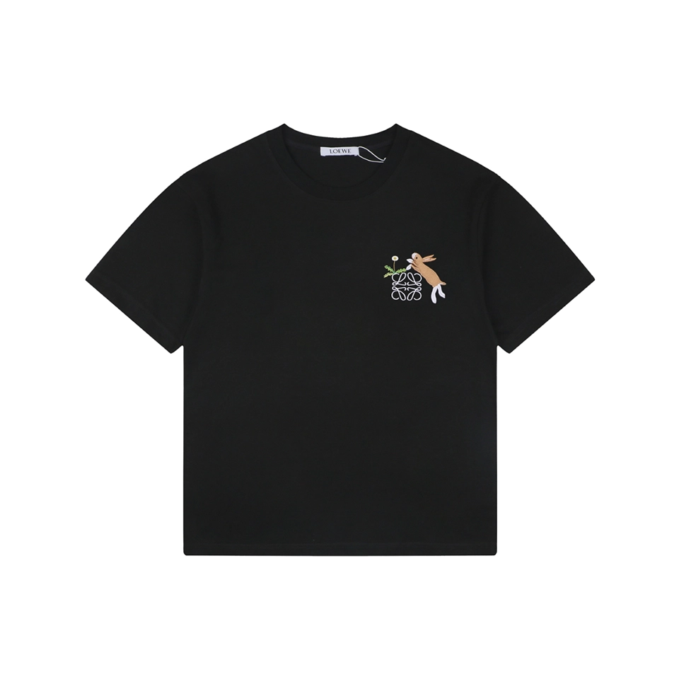 Loewe Rabbit Embroidered Logo T-Shirt Front view