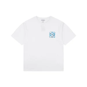 Loewe Spray-Painted Anagram Logo T-Shirt White Front view