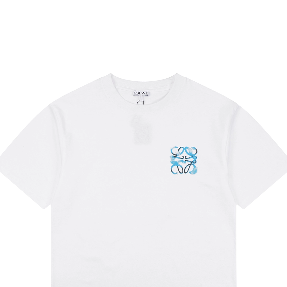 Loewe Spray-Painted Anagram Logo T-Shirt White