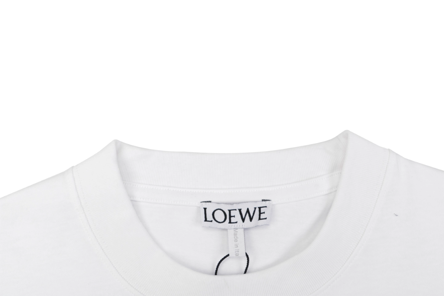 Loewe Spray-Painted Anagram Logo T-Shirt White Collar