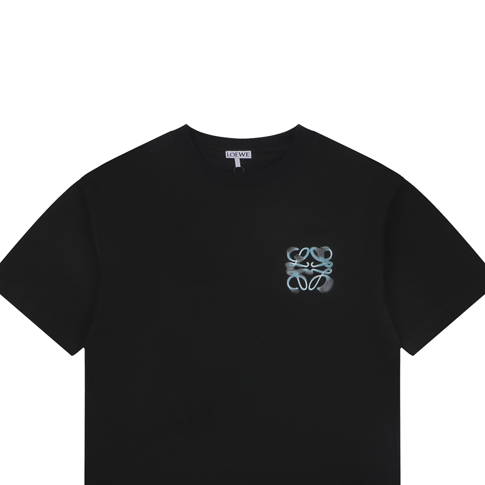 Loewe Spray-Painted Anagram Logo T-Shirt Black
