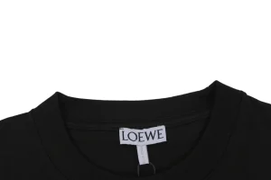 Loewe Spray-Painted Anagram Logo T-Shirt Black Collar