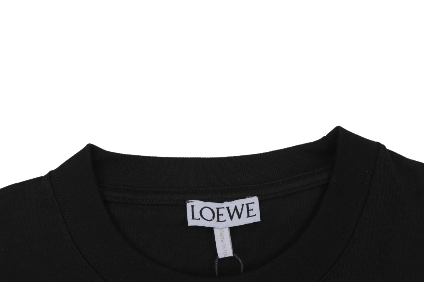 Loewe Spray-Painted Anagram Logo T-Shirt Black Collar