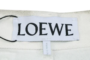 Loewe Vintage Wash Anagram Pocket Jeans Brand label