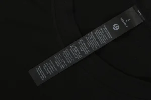 Lululemon Seamless Flatlock Training T-Shirt Black Wash label