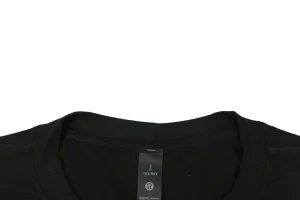Lululemon Seamless Flatlock Training T-Shirt Black Collar