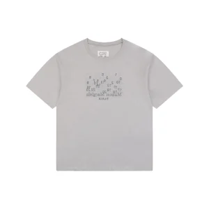 Maison Margiela Mirrored Numbers Embroidered T-Shirt Front view