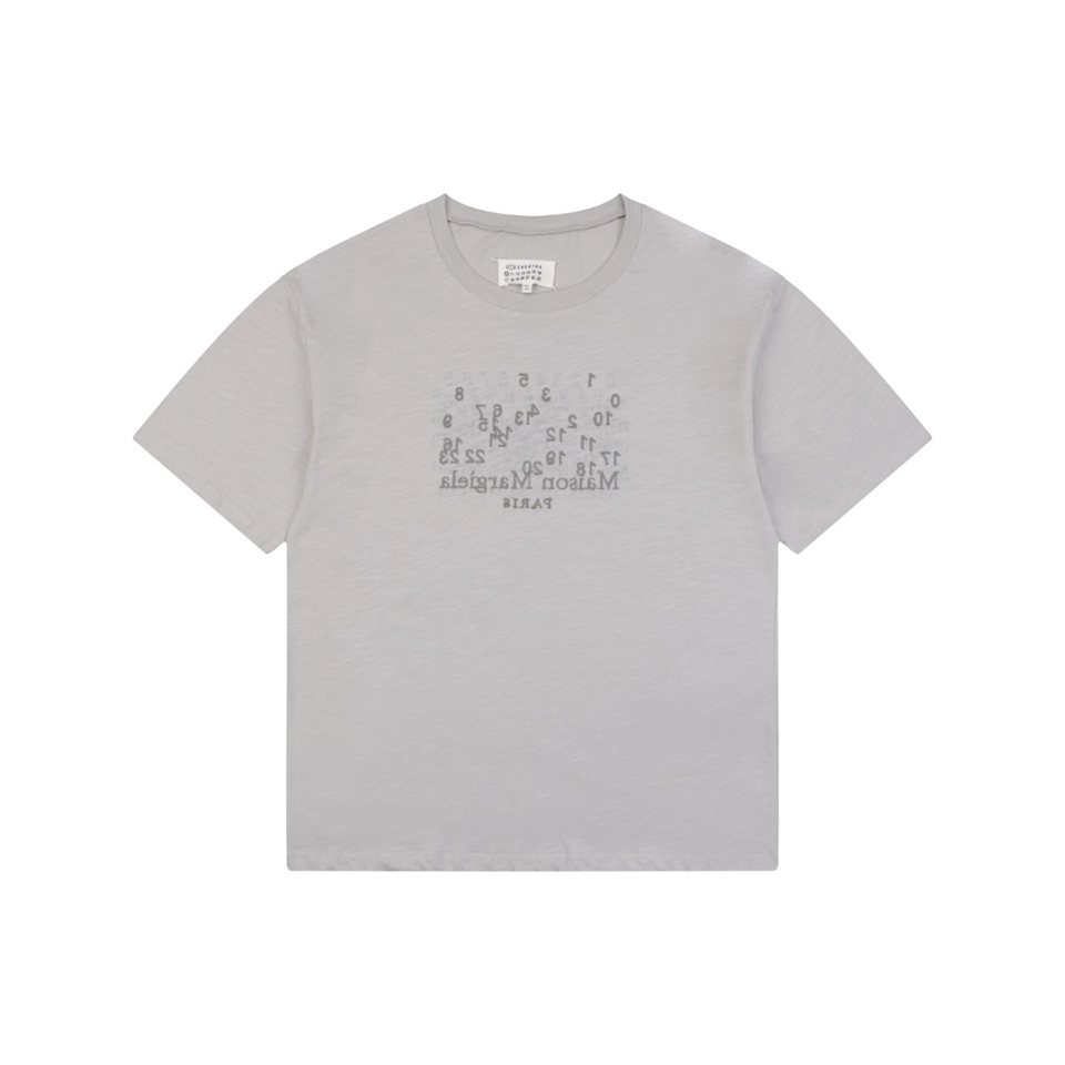 Maison Margiela Mirrored Numbers Embroidered T-Shirt Front view