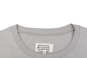 Maison Margiela Mirrored Numbers Embroidered T-Shirt Collar