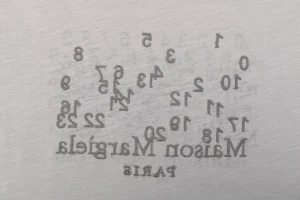 Maison Margiela Mirrored Numbers Embroidered T-Shirt Front Print