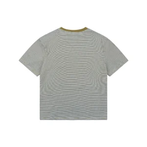 Miu Miu Mustard Collar Striped T-Shirt Back view