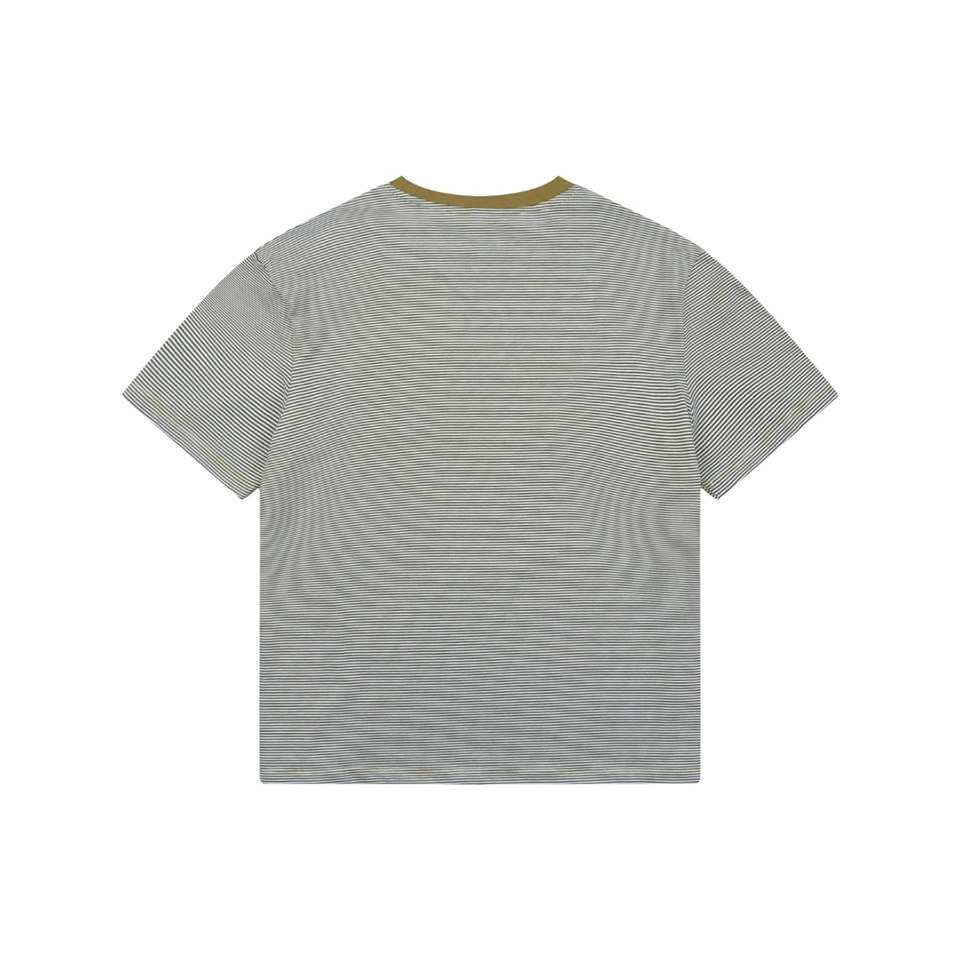 Miu Miu Mustard Collar Striped T-Shirt Back view