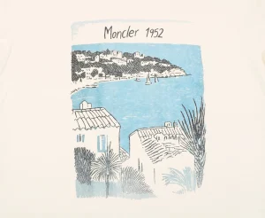 Moncler Coastal Town Graphic T-Shirt Front Print