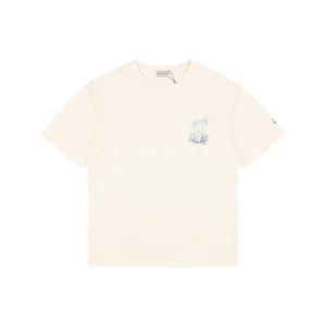 Moncler Tropical Island Graphic T-Shirt Beige Front view