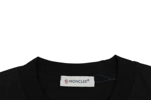 Moncler Tropical Island Graphic T-Shirt Black Collar
