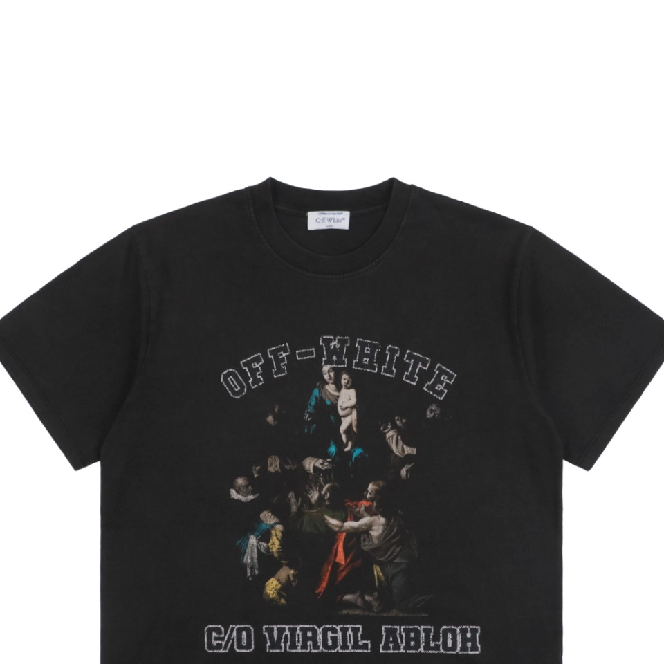 OFF-WHITE Caravaggio Madonna Graphic T-Shirt
