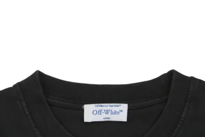 OFF-WHITE Caravaggio Madonna Graphic T-Shirt Collar