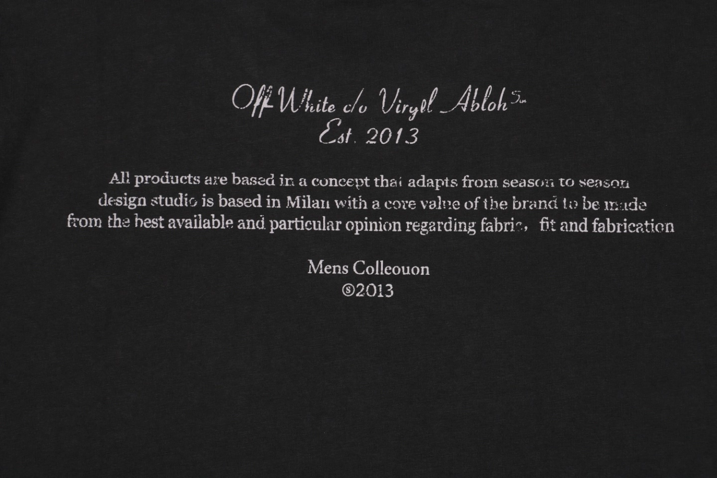OFF-WHITE Caravaggio Madonna Graphic T-Shirt Back Print