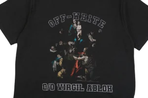 OFF-WHITE Caravaggio Madonna Graphic T-Shirt Front Print