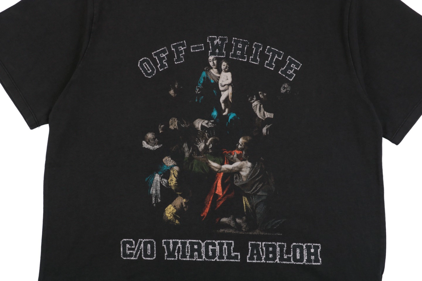 OFF-WHITE Caravaggio Madonna Graphic T-Shirt Front Print