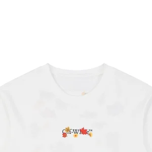 Off-White Floral Arrow Embroidered T-Shirt