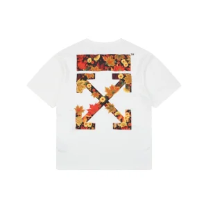 Off-White Floral Arrow Embroidered T-Shirt Back Print