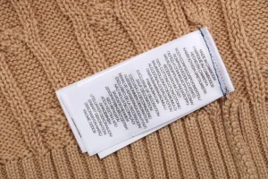 Ralph Lauren Cable Knit Pony T-Shirt Brown Wash label