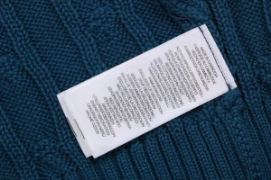 Ralph Lauren Cable Knit Pony T-Shirt Blue Wash label
