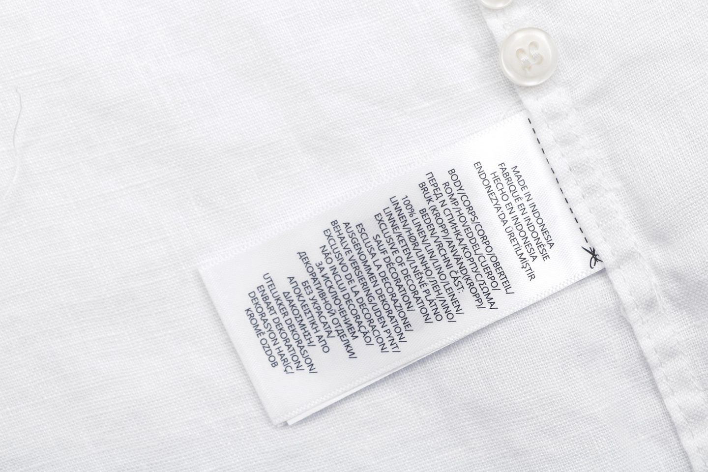 Ralph Lauren Linen Pony T-Shirt Wash label