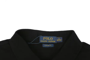 Ralph Lauren Multicolor Pony Embroidered Polo T-Shirt Black Collar