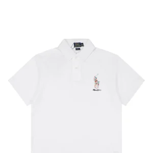 Ralph Lauren Multicolor Pony Embroidered Polo T-Shirt White