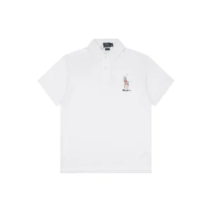 Ralph Lauren Multicolor Pony Embroidered Polo T-Shirt White Front view