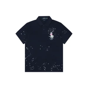 Ralph Lauren Paint Splatter Big Pony Polo T-Shirt Front view