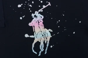 Ralph Lauren Paint Splatter Big Pony Polo T-Shirt Brand