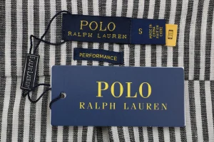 Ralph Lauren Pony Embroidered Striped Shirt Brand label