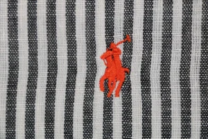Ralph Lauren Pony Embroidered Striped Shirt Red Brand