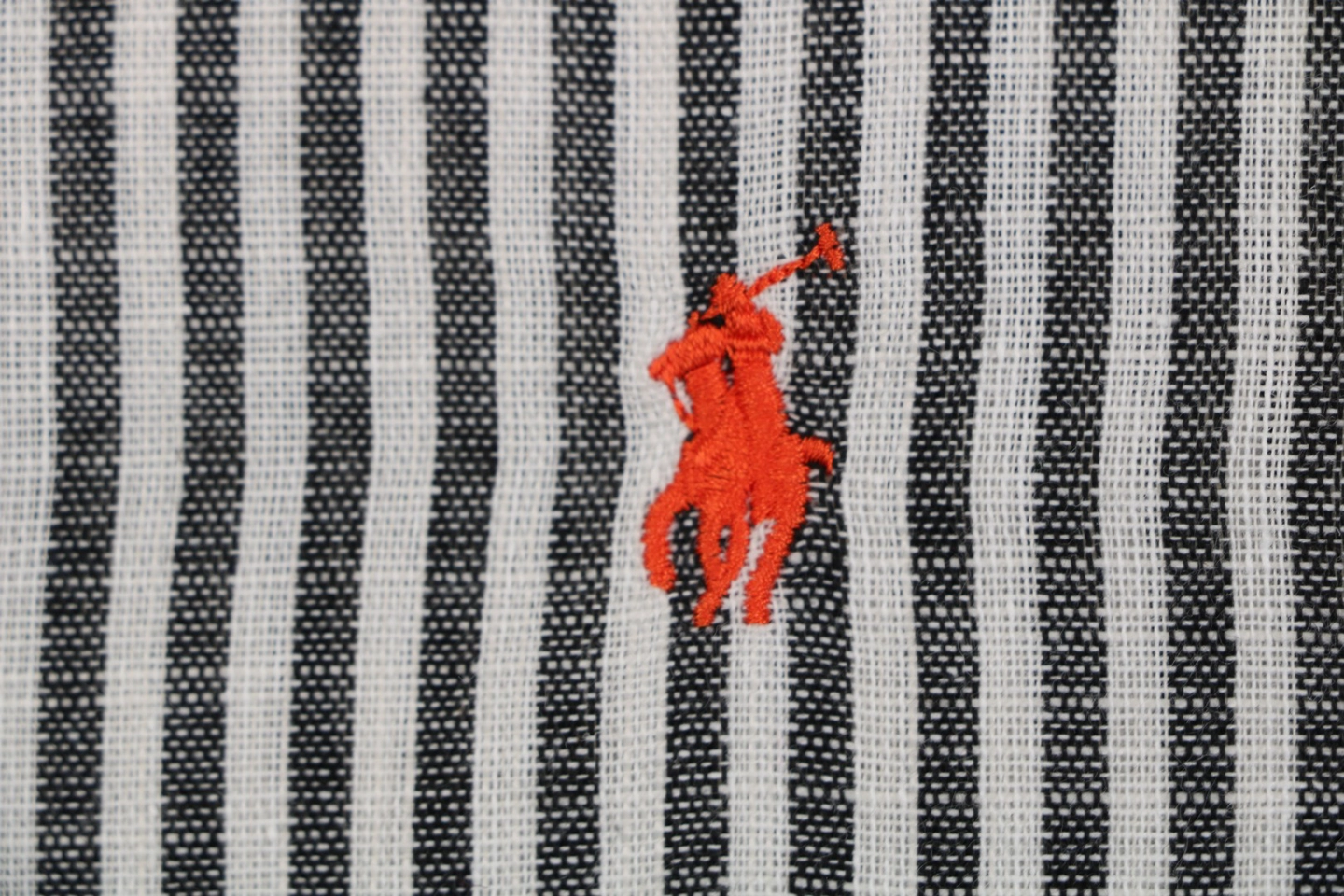 Ralph Lauren Pony Embroidered Striped Shirt Red Brand