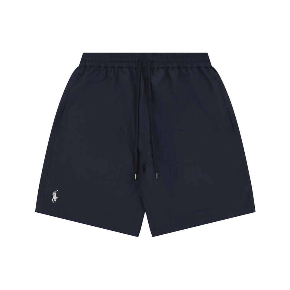 Ralph Lauren Pony Logo Lined Quick-Dry Shorts Black Front view