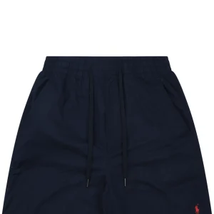 Ralph Lauren Pony Logo Linen Drawstring Shorts Navy