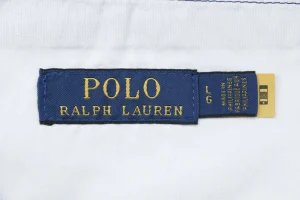 Ralph Lauren Pony Logo Linen Drawstring Shorts Brand label