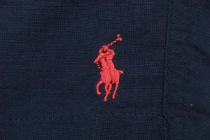 Ralph Lauren Pony Logo Linen Drawstring Shorts Navy Brand