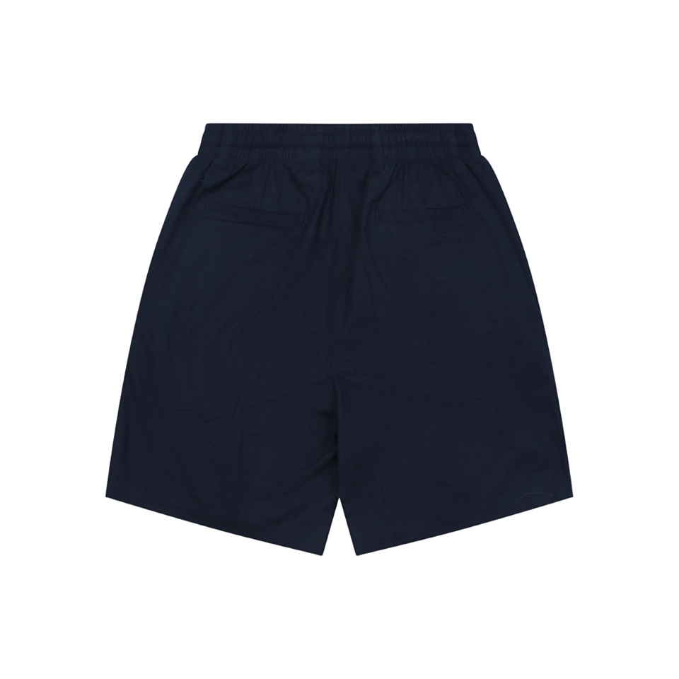 Ralph Lauren Pony Logo Linen Drawstring Shorts Navy Back view