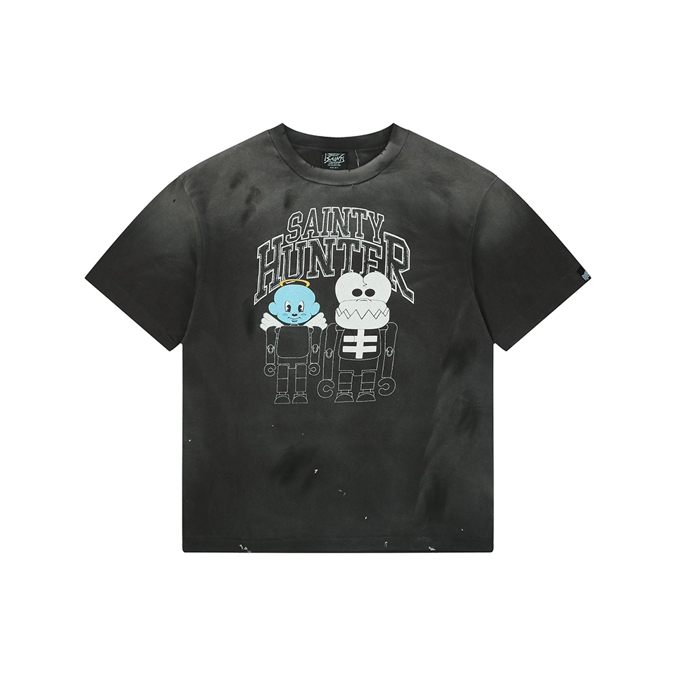 Saint Michael Sainty Hunter Graphic Vintage T-Shirt Front view
