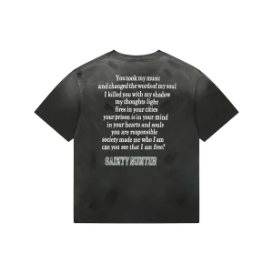Saint Michael Sainty Hunter Graphic Vintage T-Shirt Back view