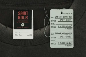 Saint Michael × Neighbor No.13 Graphic T-Shirt Wash label