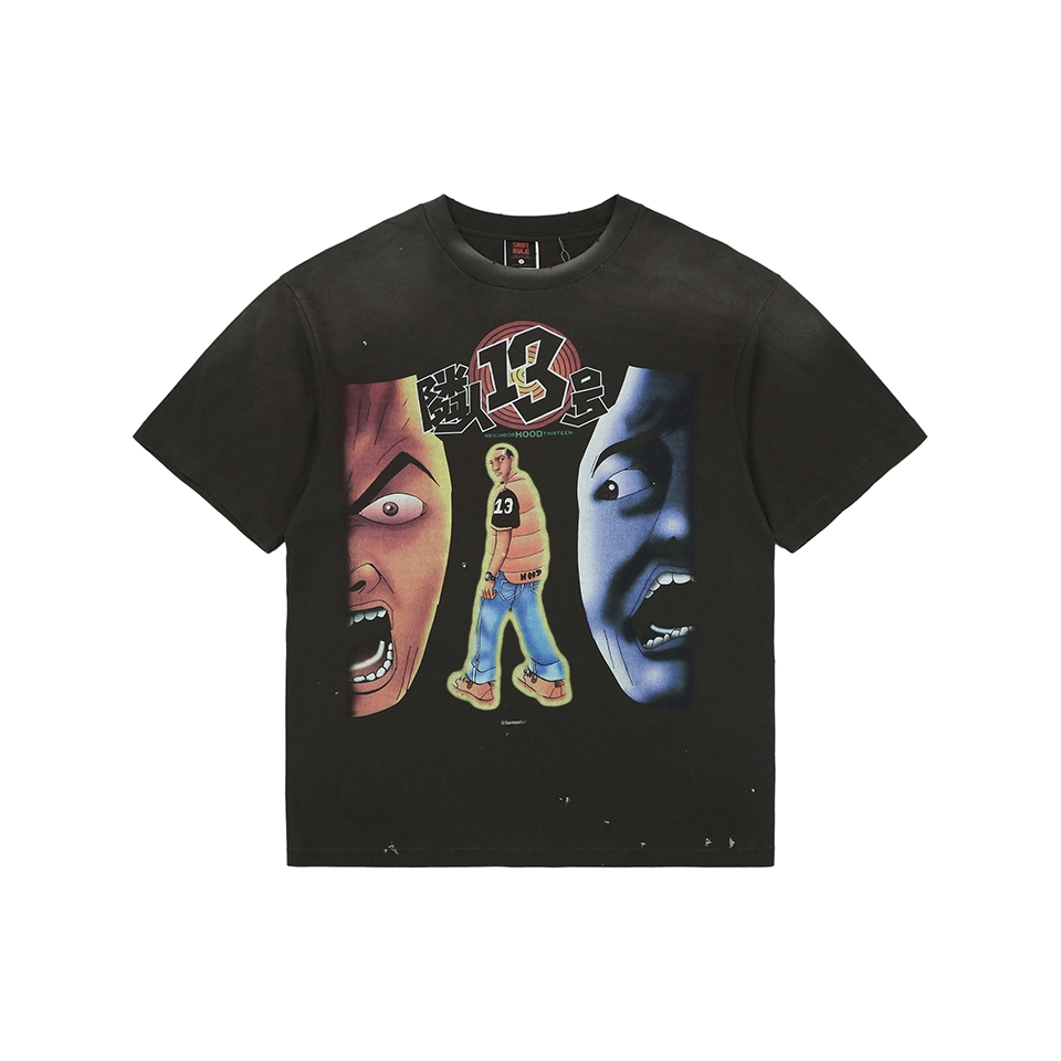Saint Michael × Neighbor No.13 Graphic T-Shirt Front view