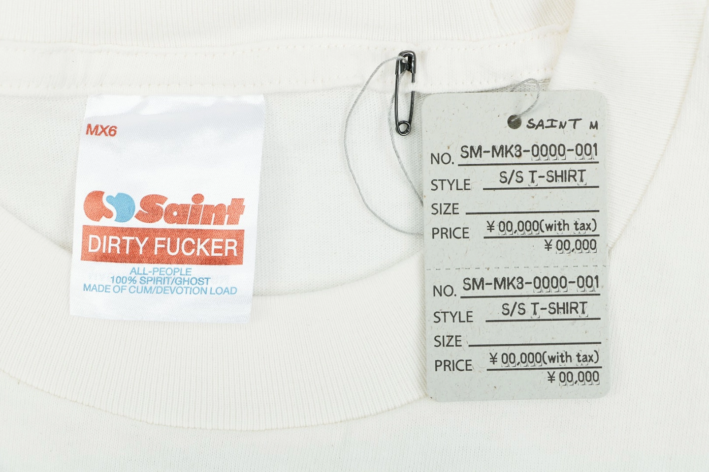 Saint Michael × The KLF × Kosuke Kawamura Ghost Baby Graphic T-Shirt Wash label